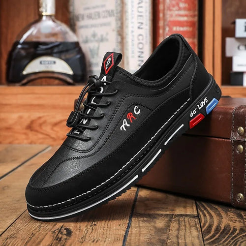 2025 New Men Shoes Breathable Leather Casual Shoe Fashion Business Men Shoes Four Seasons Versatile Tide Shoes Zapatillas Hombre