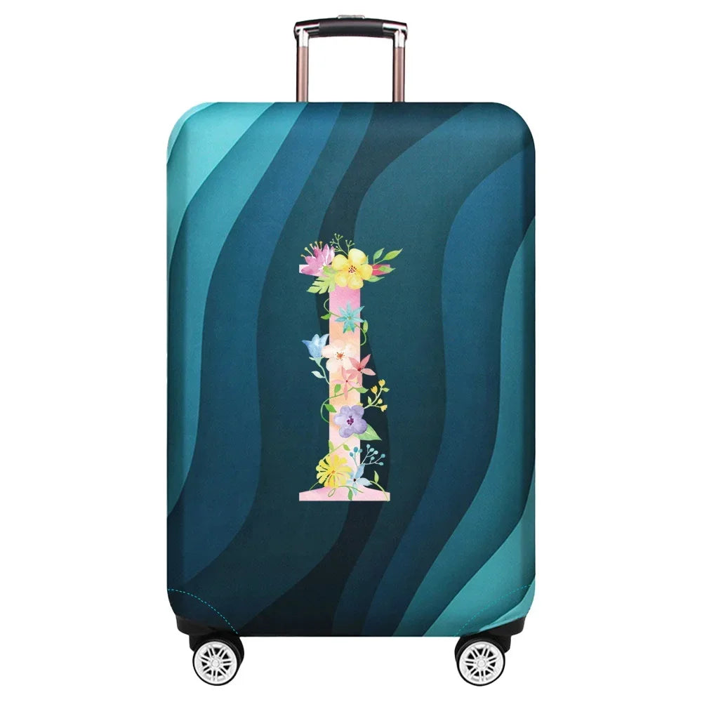 Travel Suitcase Set Is Suitable for 18-32 Inch Stretch Fabric Covers Travel Accessories Luggage Protection Covers Pink Letter