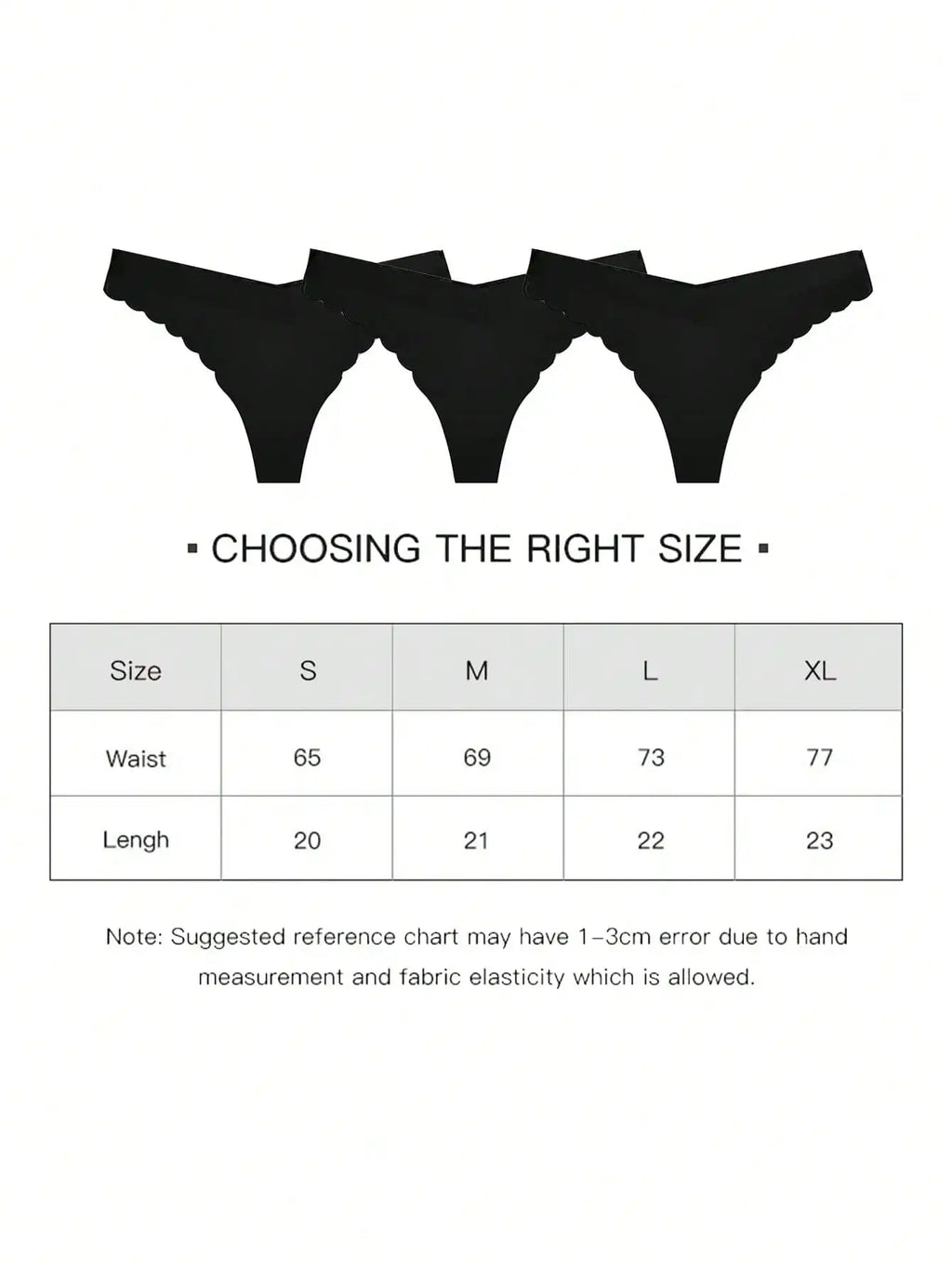 3PCS Women's Solid Panties Seamless Underwear Panties Solid Briefs Mid Rise Sexy V-Cut Waist Comfort Breathable