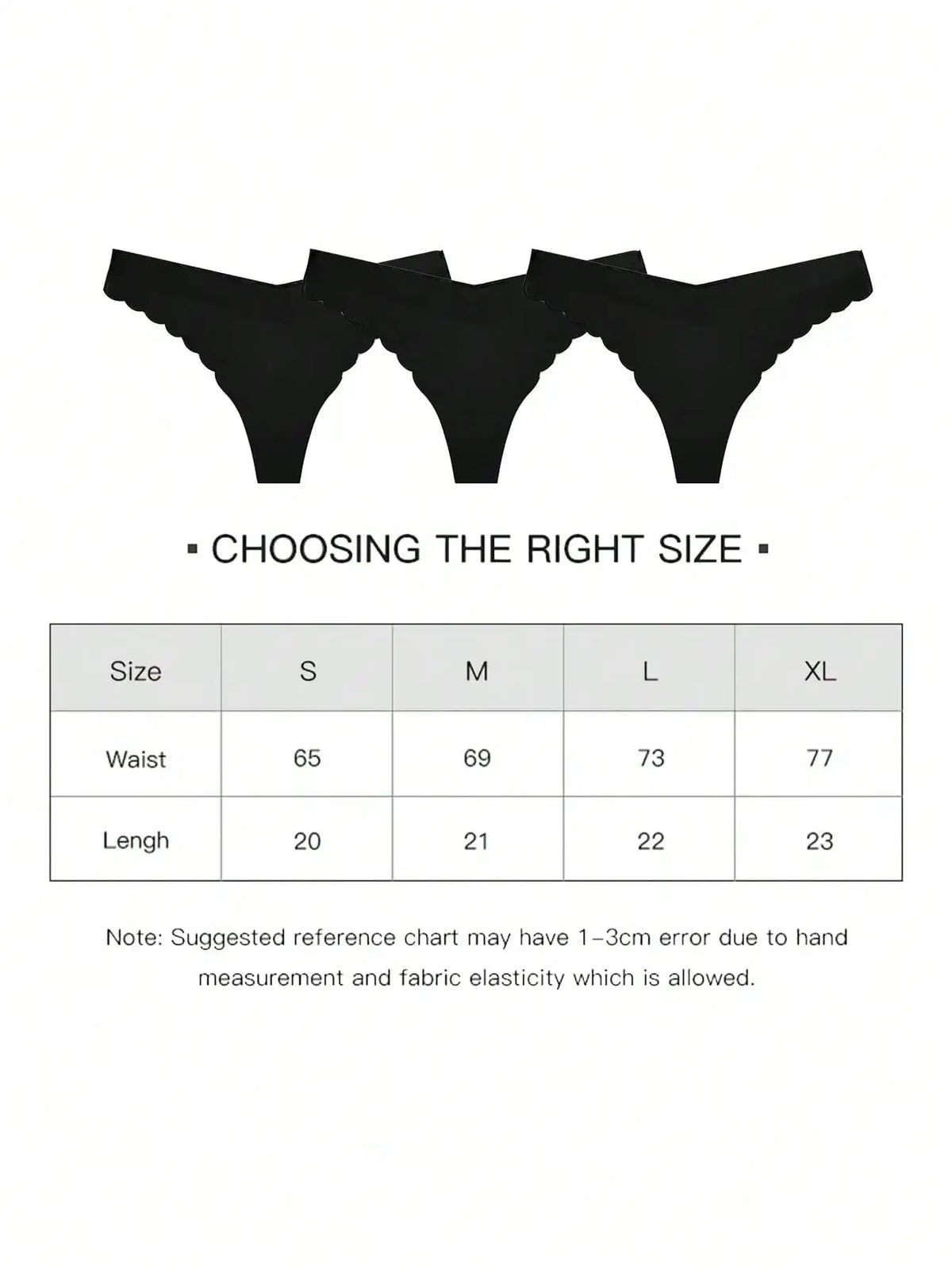 3PCS Women's Solid Panties Seamless Underwear Panties Solid Briefs Mid Rise Sexy V-Cut Waist Comfort Breathable