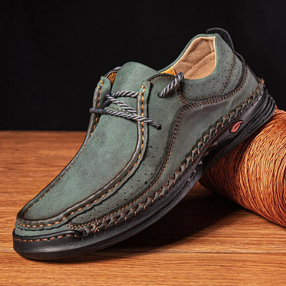 Shoes for Men  Handmade Leather Casual Sneakers Comfort Design Man Shoe Business Leather Fashion Plus Size Shoes for Men