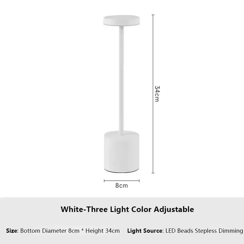 Retro LED Table Lamp 3colors Touch Dimmable Desk Lamp Home Restaurant Coffee Shop Nordic Modern Simple Mushroom Style Room Decor