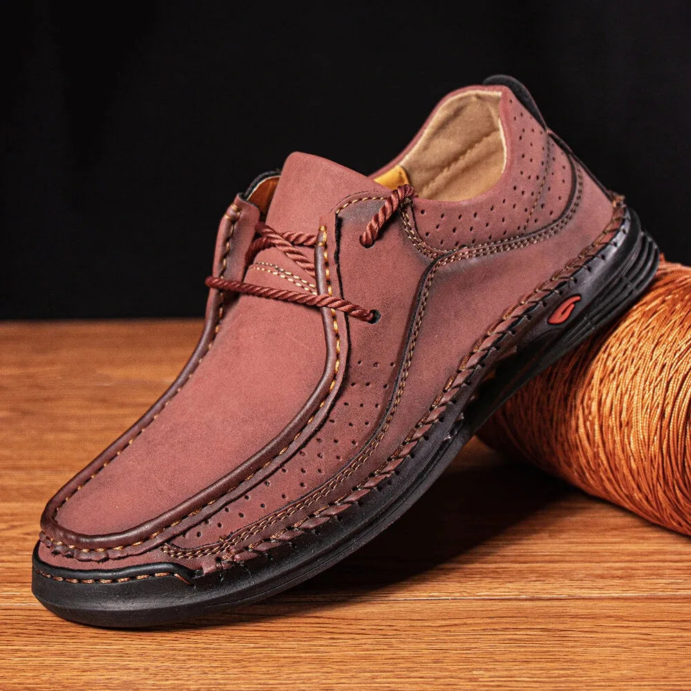 Shoes for Men  Handmade Leather Casual Sneakers Comfort Design Man Shoe Business Leather Fashion Plus Size Shoes for Men